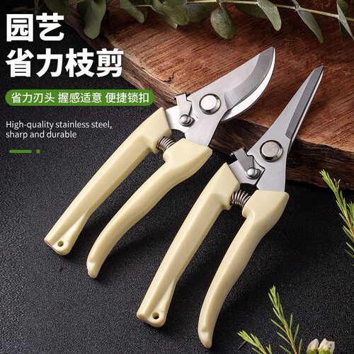 不锈钢树枝修枝采摘水果花木剪刀
