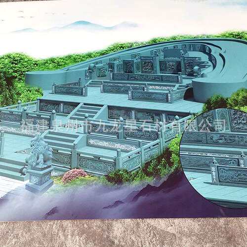 烈士陵园大理石墓碑农村土葬家族组合墓碑中国黑花岗岩刻字墓碑