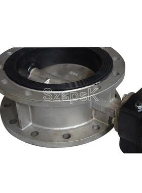 涡轮密手动304全不锈钢341X-10/16PD软法兰蝶阀DN封400 500 69997