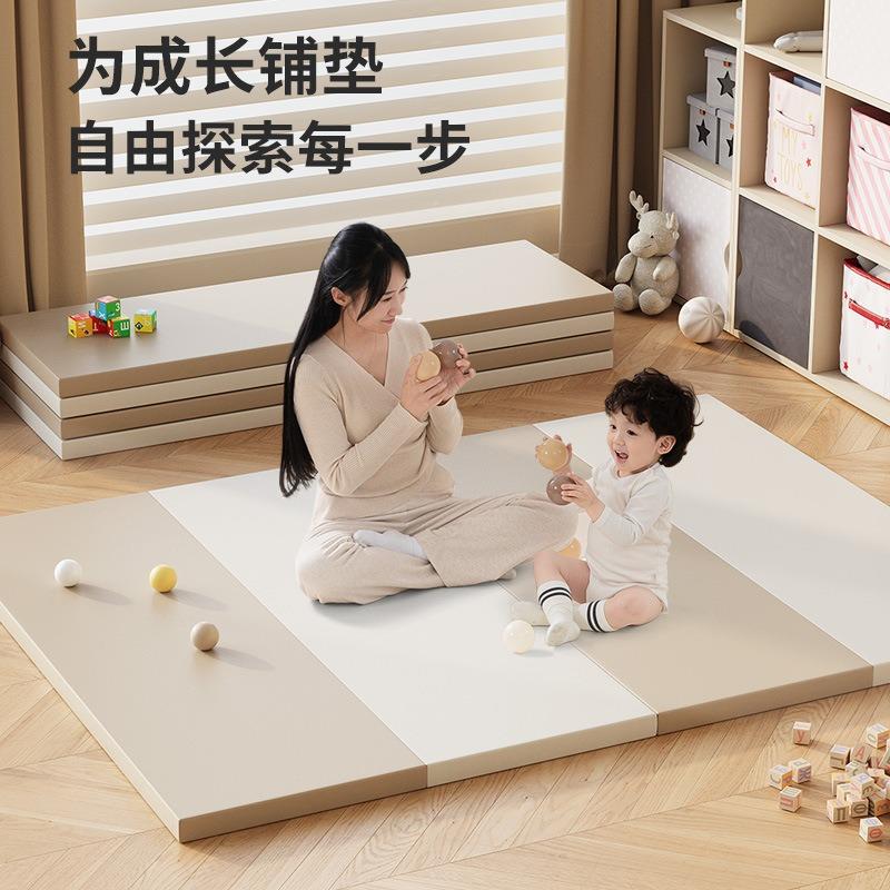 4cm宝宝加厚游戏爬行垫加厚儿童客厅XPE地垫婴儿无味爬爬垫折叠款图片