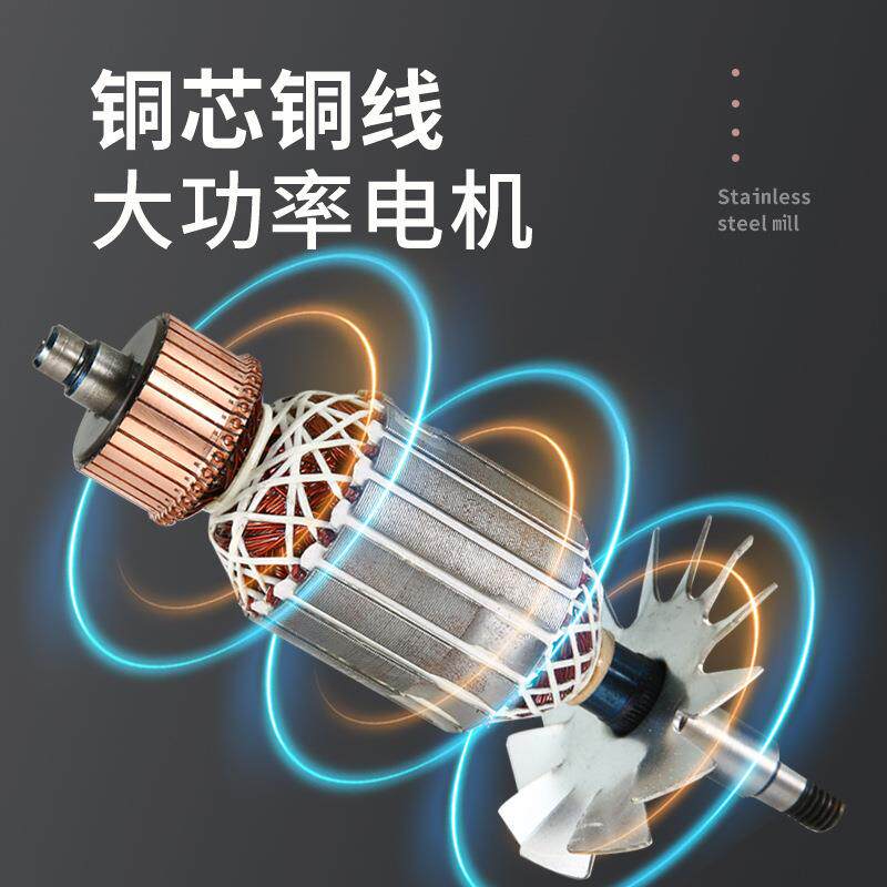 1000克容量粉碎机家用磨粉机超细研磨机全铜大电机磨粉机