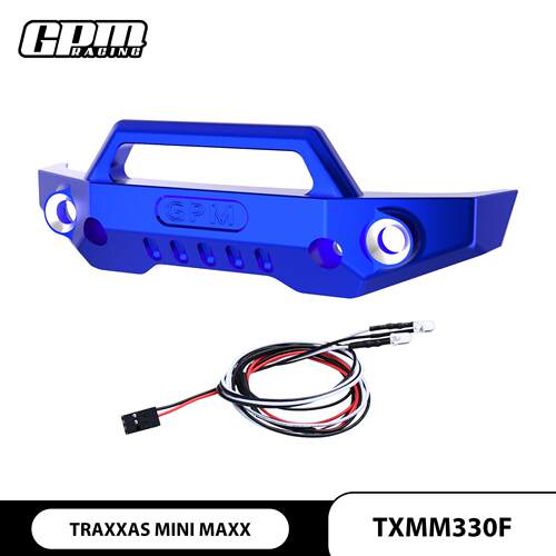 TRAXXAS MINI MAXX -107154-1迷你小X 铝合金7075前防撞栏带LED灯
