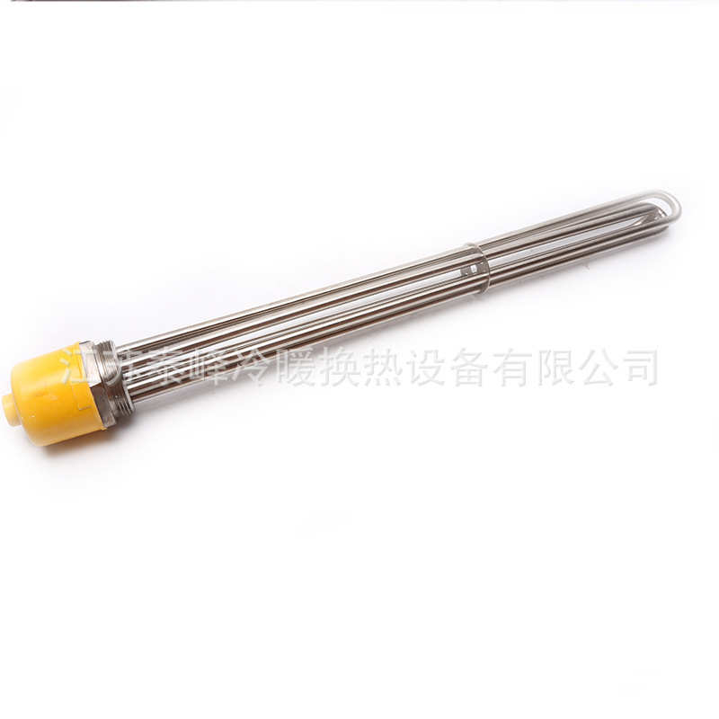 DN40锅炉电热管 太阳能水箱电加热管 法兰不锈钢工业加热管厂家