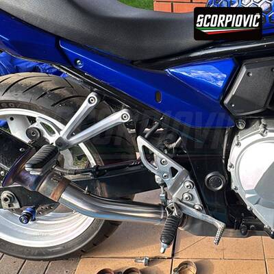 GSX650F GSF650 1250排气管改装 不锈钢中尾段 专车专用 无损安装
