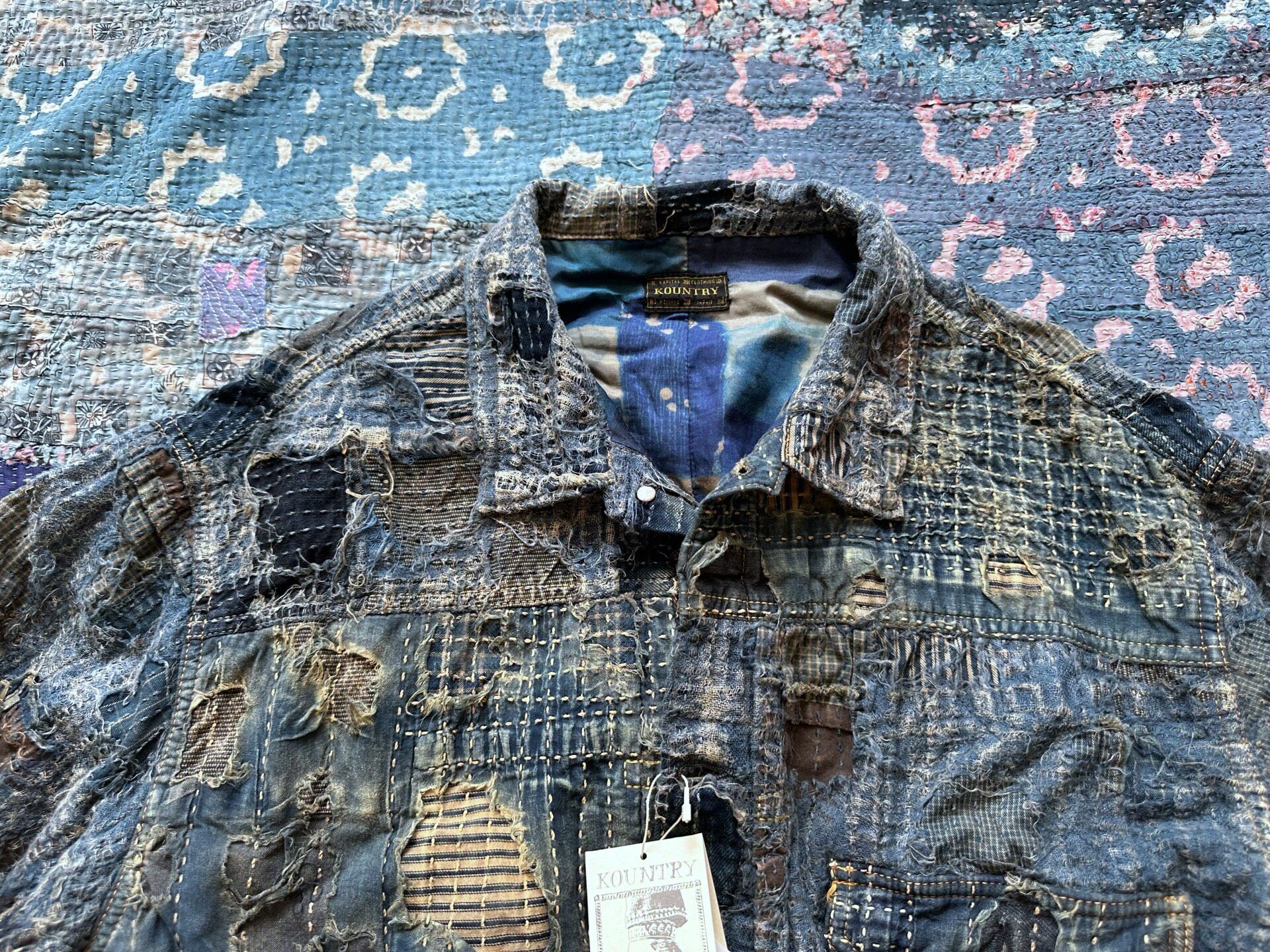KAPITAL Boro Patchwork Jacket — detail