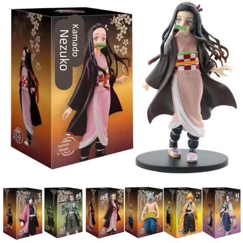 Anime Demon Slayer Figure Kamado Tanjirou Nezuko Action Figu