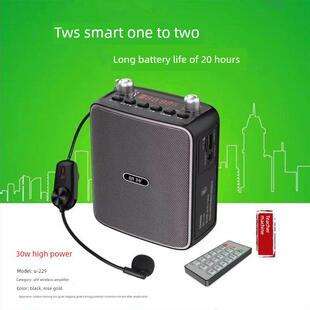 更申229教师无线版 麦克风导览腰挂大功率30W小蜜蜂功放二胡