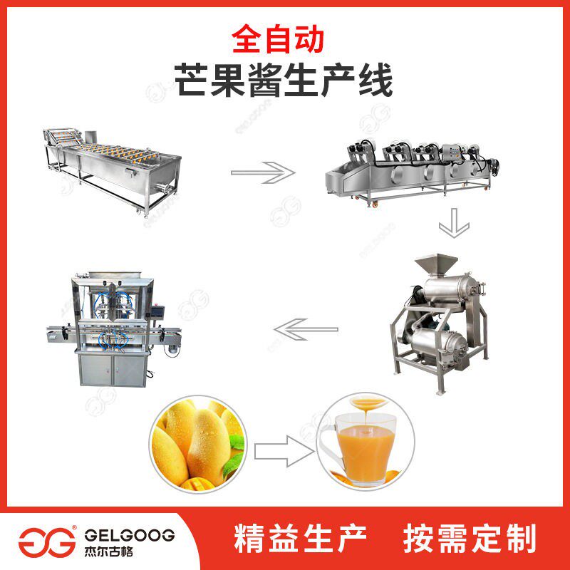【解决方案】果汁果酱全自动加工设备 饮品流水线 芒果汁生产线
