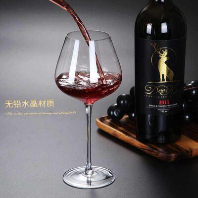 Crystal red wine glass set elegant wine glasses Goblet红酒杯