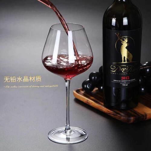 Crystal red wine glass set elegant wine glasses Goblet红酒杯