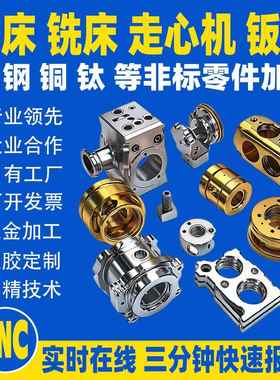 CNC加工铝合金黄铜数控车铣床机械五金机械零件非标铝件加工定制