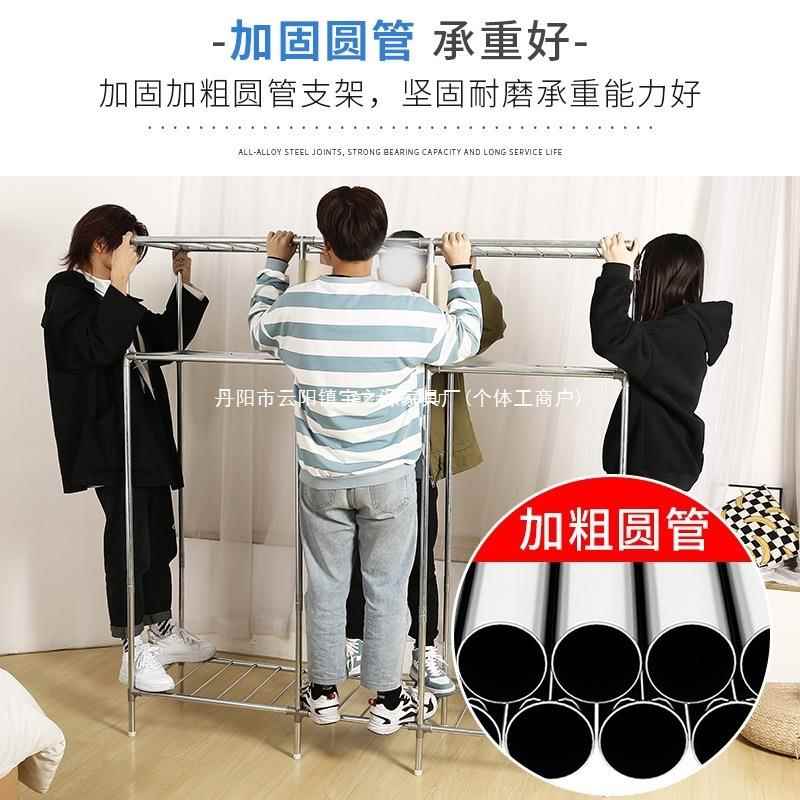 儿童衣家柜用卧室简FBC易衣柜出租房结实耐用全钢架装组收纳挂布