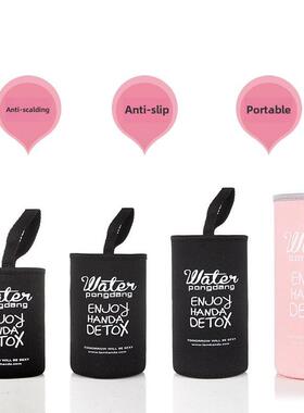 大容量玻璃杯专用紧身杯子套 隔热布套保温杯套水壶套600-1000ML