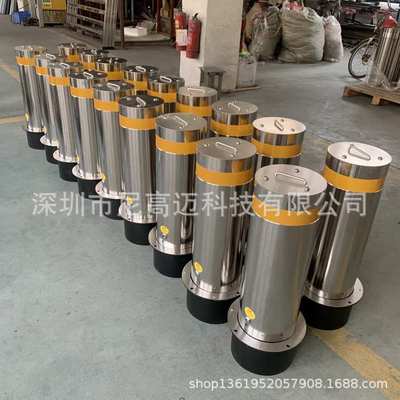 厂家批发加厚不锈钢活动警示柱可拆卸防撞柱移动分隔路桩止车柱子