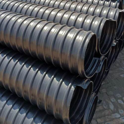 供应排水用HDPE钢带增强聚乙烯螺旋波纹管 埋地排水钢带波纹管