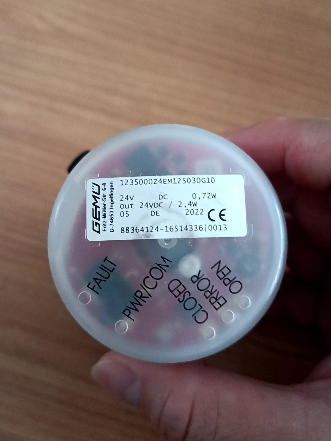 全新盖米阀门指示器，型号:1235000Z4EM125030