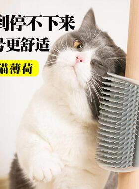 Cat corner scrubber cat scratch toy scrubber massage brush