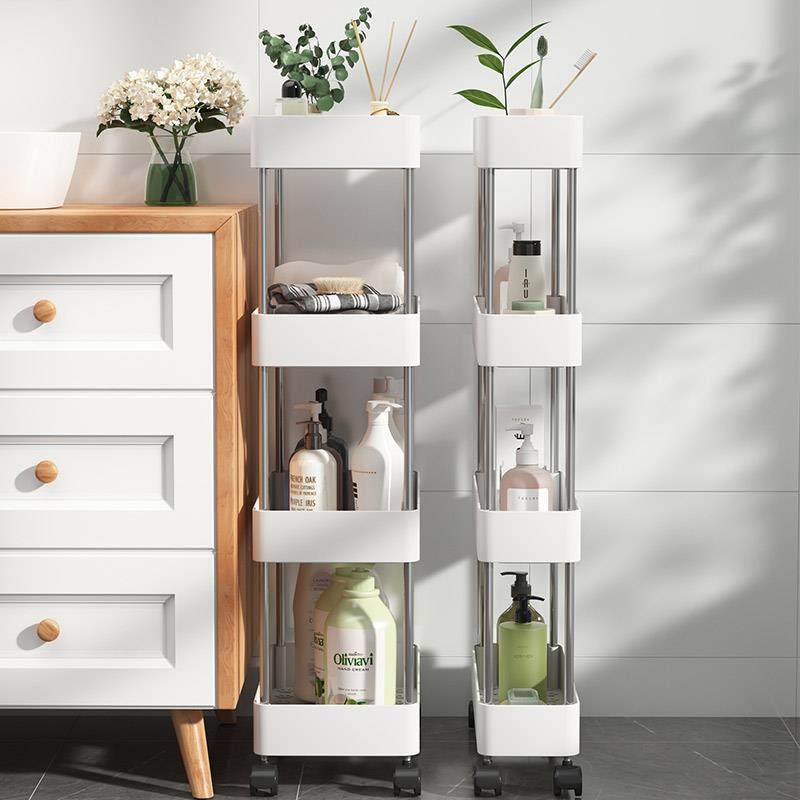 落地储物小推车多层书架零食收纳用品神器厕所厨房卧室简易置物架,收纳整理,整理架/置物架/收纳架,淘宝优惠券,粉丝福利购,淘宝优惠卷