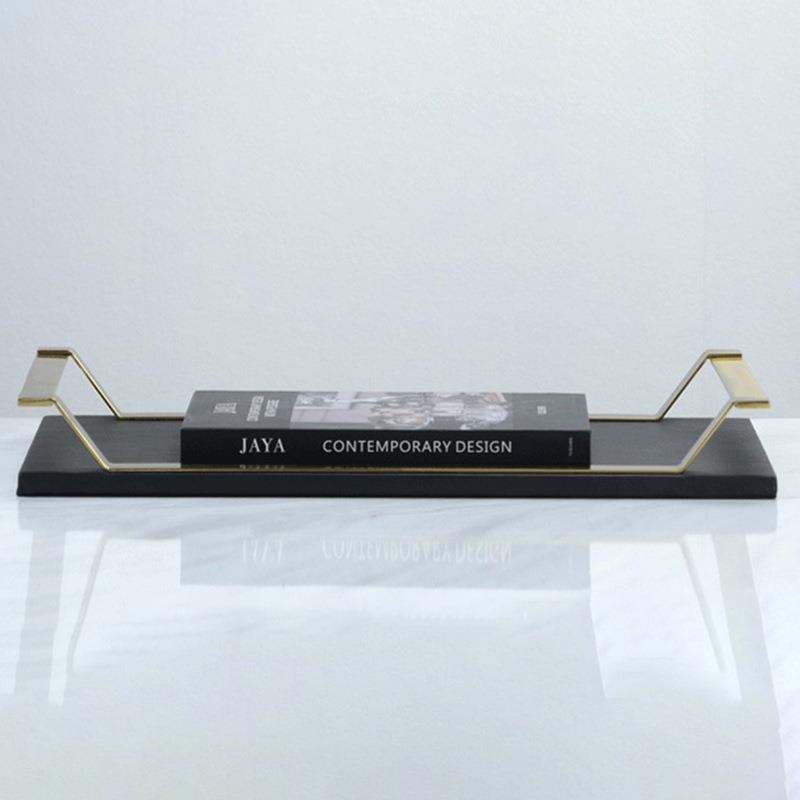 现代轻奢托盘样板间家居摆件客厅玄关酒柜餐桌售楼处大堂软装饰品