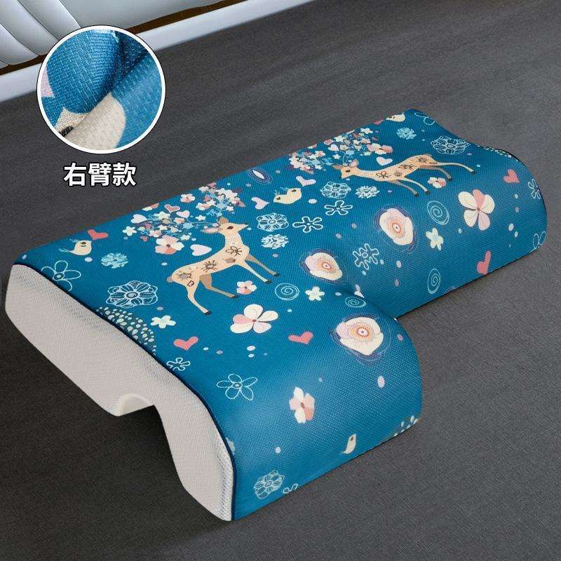 枕头整头护助睡眠双人记忆棉防麻枕芯家用颈椎不压手男女一体情侣