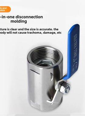 304不锈钢气动源球阀双内丝螺纹SA液高压球阀Q11F64P广式球阀DN15