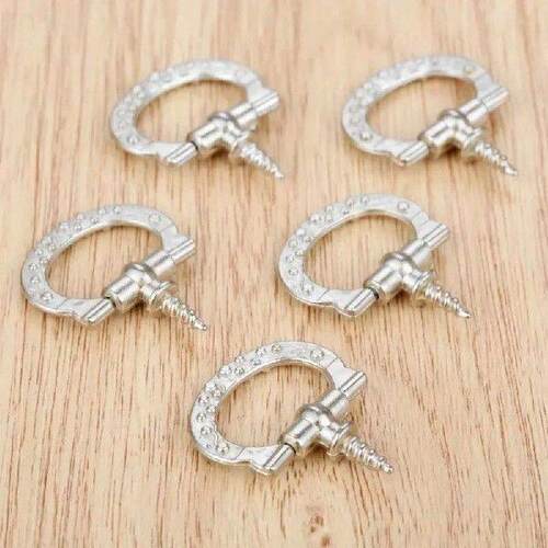 5Pcs Vintage Cabinet Small Drop Ring Pull Handles and Knobs