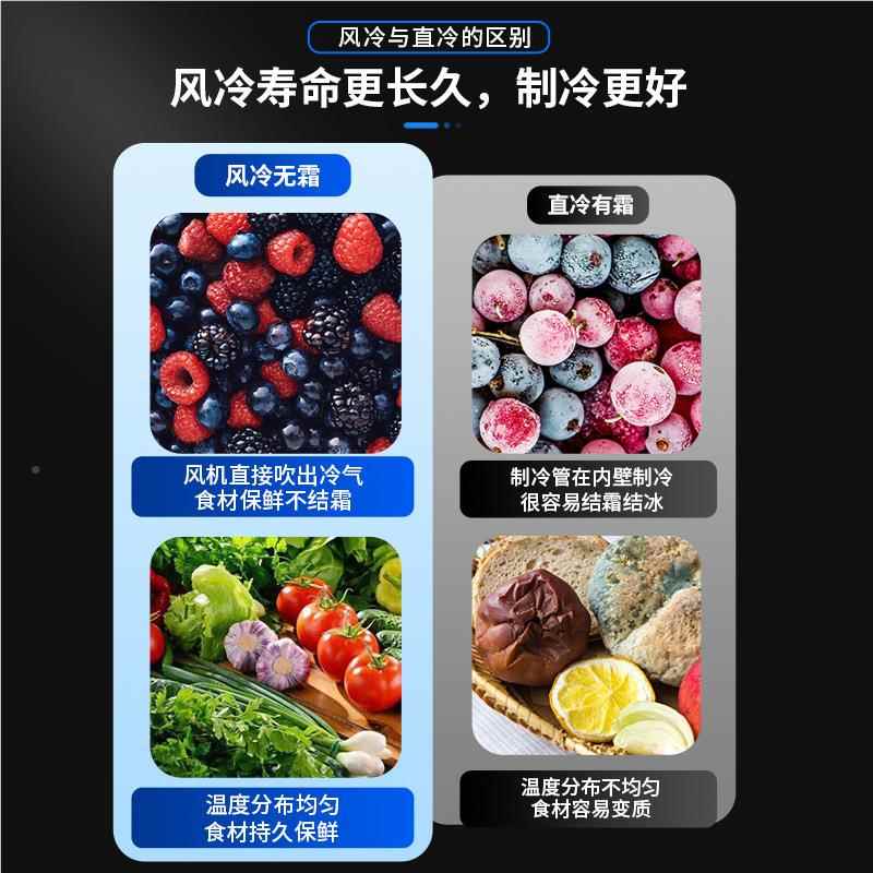 .工作台商用冰柜展柜151.8米TK0.4L2D冷示冷冻双温保鲜柜大藏容量