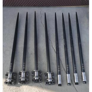 叉草针耙齿45×1250合金钢单根承重一吨直耙齿堆高机装载机干 干