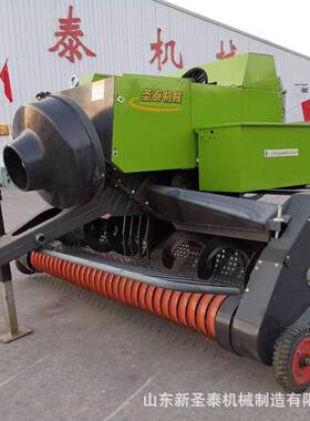 大型玉米秸秆方捆打包机现货自动新款方捆打包机拖拉机带动设备
