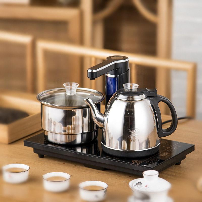 全自动抽水电热水壶 20x37电茶炉嵌入式烧水壶保温一体养生壶茶具