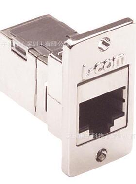 L-COM ECF504-SC5E 超5类屏蔽RJ45面板耦合器套件 连接器 现货