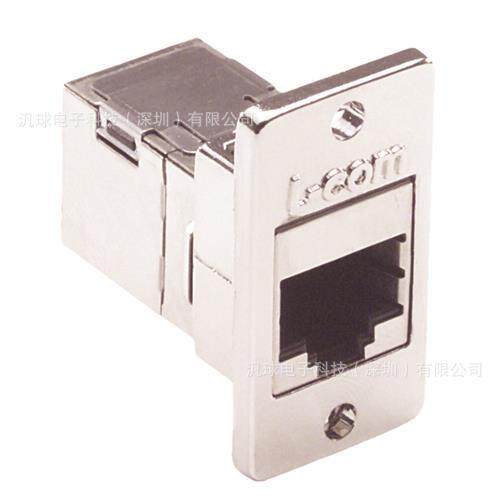 L-COM ECF504-SC5E 超5类屏蔽RJ45面板耦合器套件 连接器 现货