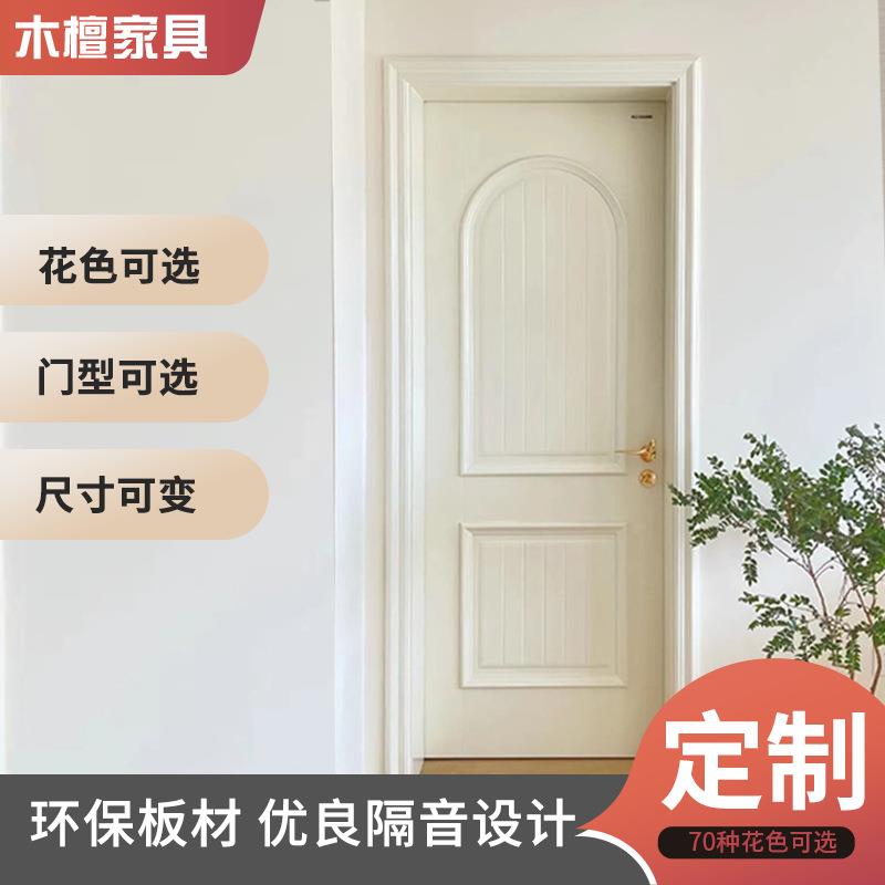 实木复合烤漆套装门隔音欧式套装室内门手动多层平开门卧室门