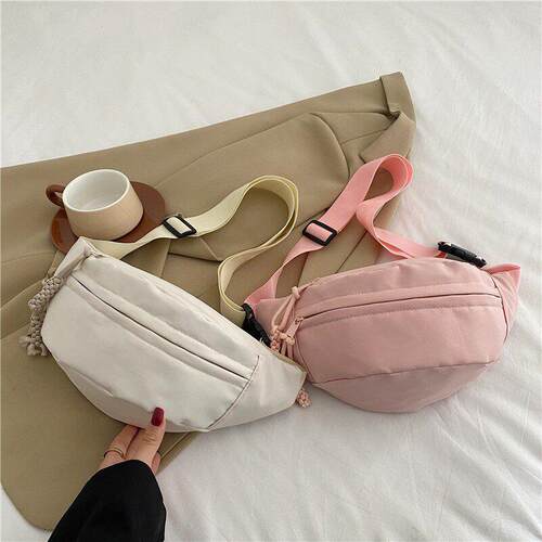 Running Waist Bag Casual Fanny Packs Sport HalfMoon Belt Bag