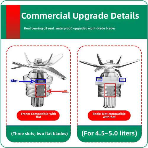 威利宝966/980/988黑马986斯玛特X5/X6商用破壁机刀俎豆浆机配件