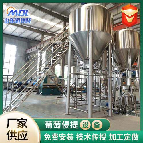 供应中型啤酒发酵设备酒酿造设备蒸馏设备水果酒发酵设备