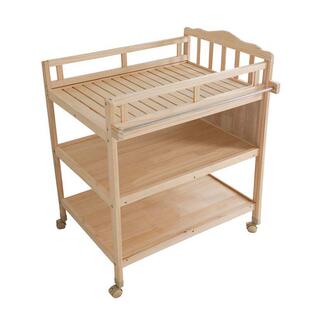 喜德贝实木尿布台婴儿护理台新生儿多功能换衣洗澡抚触按摩台