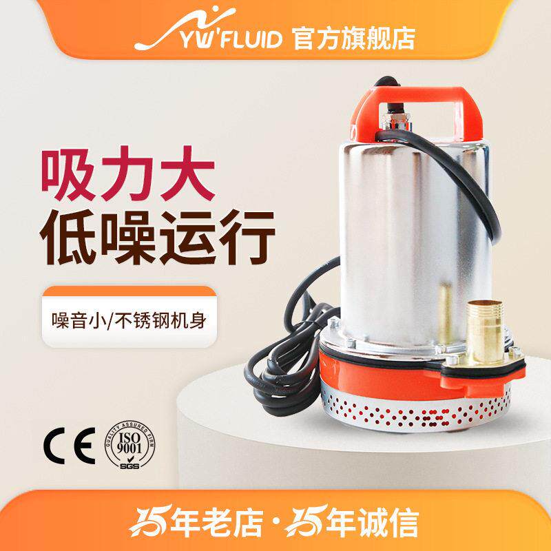 直流潜水泵全铜水泵家用电动车用小水泵小型灌溉农用抽水泵YW-H01