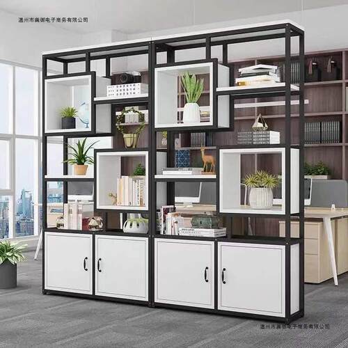 公室屏风办隔断物地架铁艺落花架装饰架餐厅客厅置FQY玄关展示架