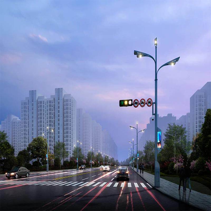 中山厂家生产智慧路灯综合共杆广告液晶屏一体化5G智能