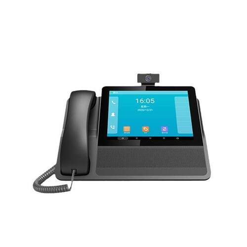 8寸音视频会议可视电话6条sip线路PSTN/VOIPIP智能企业级彩屏免提