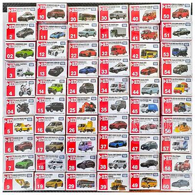 TOMICA/多美卡仿真合金车模型玩具红白盒1-120号汉堡薯条车法拉利