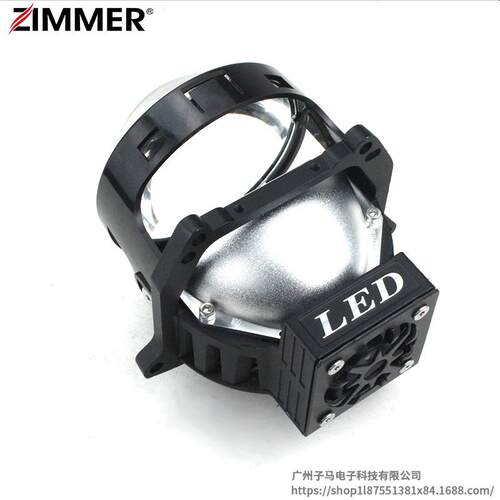 ZIMMER厂家3.0寸LED透镜超短款G2改装汽车车灯前大灯高亮通用