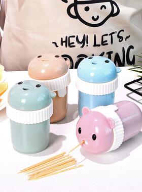 Automatic Toothpick Dispenser, Plastic Toothpick Holder, Cre