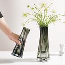 高品质小口玻璃花瓶透明水养鲜花玫瑰一枝花插花摆件客厅轻奢异形