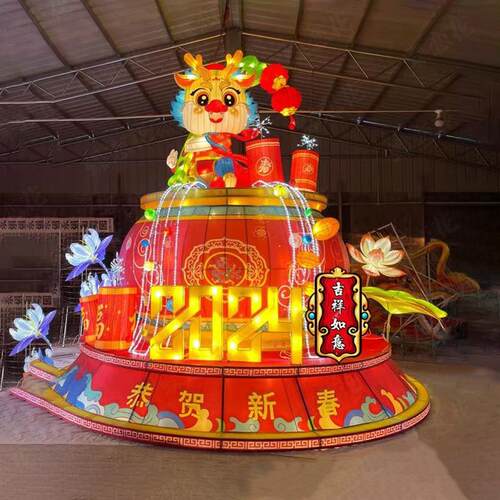 2024新年花灯套餐 春节花灯彩灯来图制作 新款龙年花灯项目承接