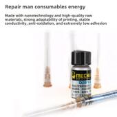 高温导电银膏焊接修覆手机屏幕键盘电缆修覆涂料银漆笔速干银胶