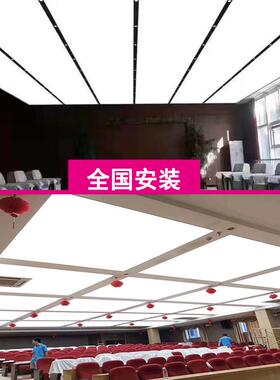需定制UV软膜天花吊顶透光膜卡布灯箱广LEDA级防火膜防尘透明膜厂
