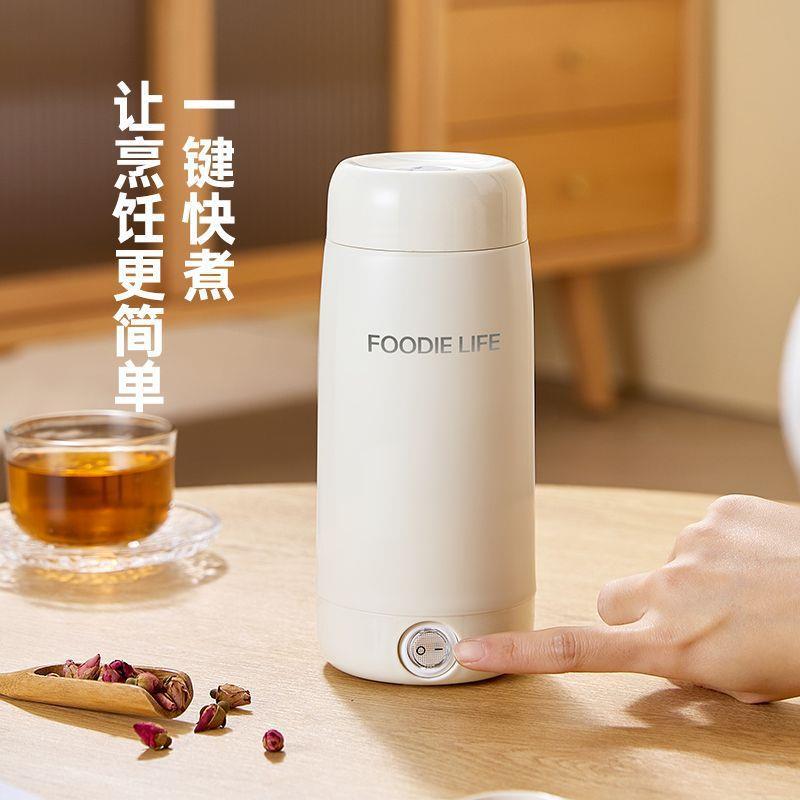便携式烧水壶旅行养生杯宿舍热水壶电热杯煮水壶加热恒温小保温杯