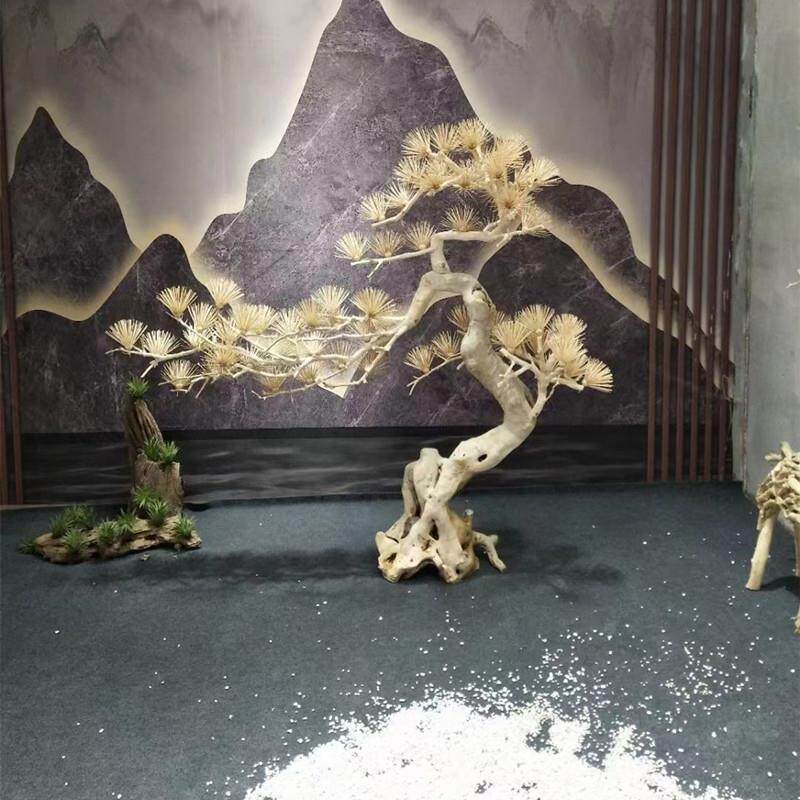 牙松仿真牙EKO签松仿真树仿签真花中大型家客厅商用堂场酒店大装